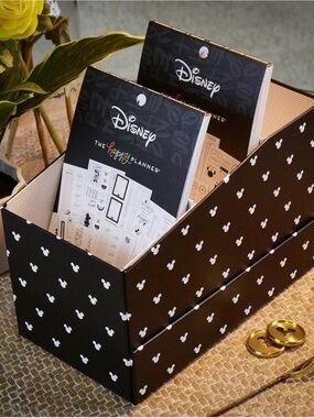 Happy Planner Black Mickey Pattern Desk Storage Organizer